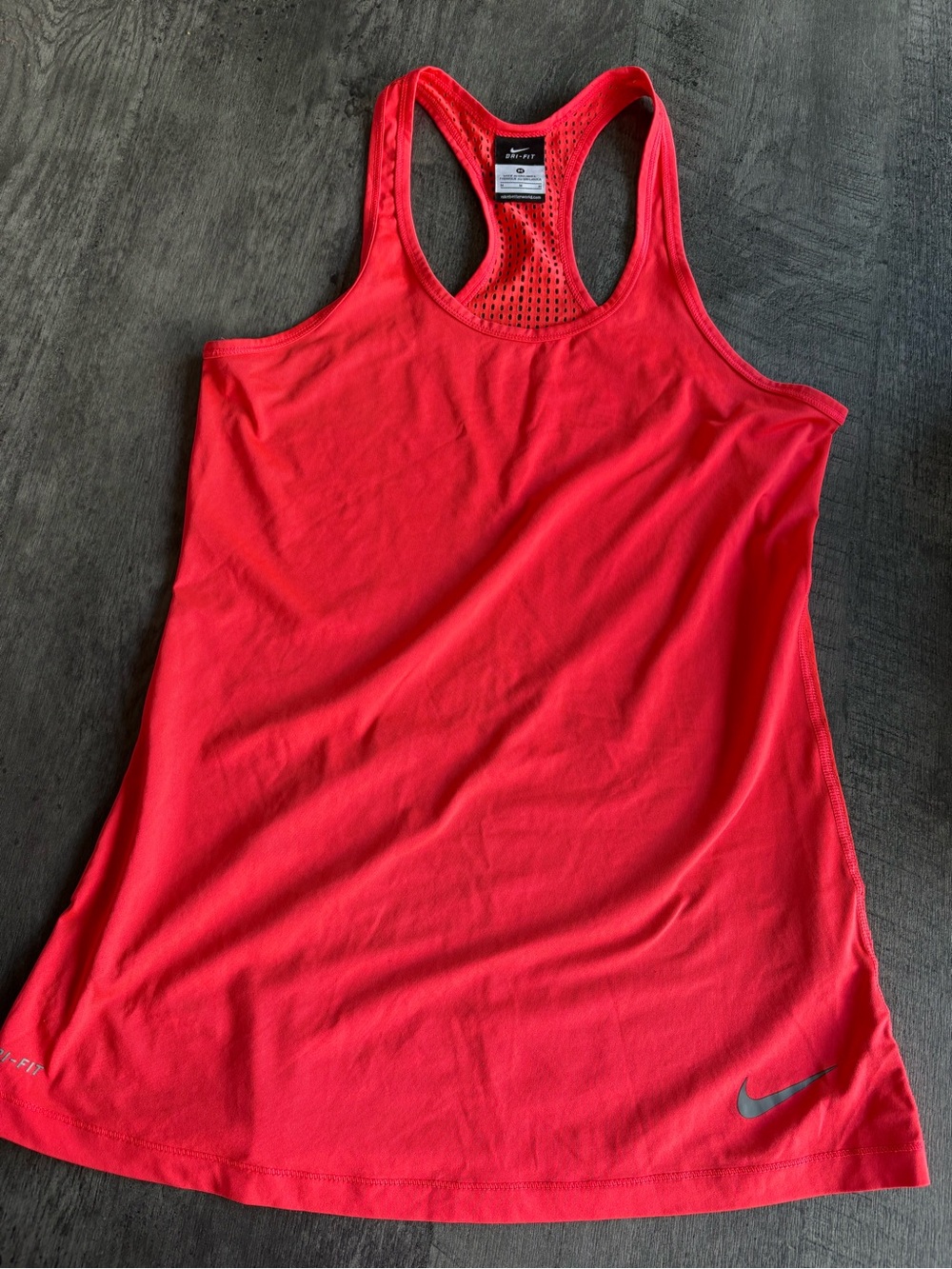 Nike Women’s Bright orange/Red Dri-FIT Racerback Tank
